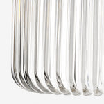 Bild in Gallery-Viewer laden, Antique Brass Ribbed Glass Ceiling Light