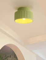 Load image into Gallery viewer, Resin Ceiling Light - Wabi Sabi Beige Flush Light for Nordic Interiors