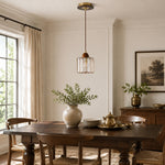 Bild in Gallery-Viewer laden, Crystal pendant light in a dining and entryway setting