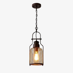 Load image into Gallery viewer, Lirra Cylindrical Pendant Light - Retro Industrial Glass Light for Dining Room