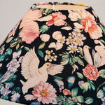 Bild in Gallery-Viewer laden, Botanical bird-print fabric shade texture