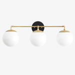 Cargar imagen en el visor de la Galería, Lámpara de tocador LED regulable de cristal Glorica – Lámpara de baño minimalista tipo globo