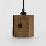 Bild in Gallery-Viewer laden, Natural Loofah Woven Pendant Lamp Wabi Sabi Patchwork Hanging Light