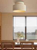 Load image into Gallery viewer, Resin Ceiling Light - Wabi Sabi Beige Flush Light for Nordic Interiors