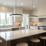 Charger l'image dans la visionneuse de galerie, Suspension LED Astris – Design mince en forme de disque Éclairage contemporain pour espaces de vie