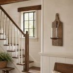 Cargar imagen en el visor de la Galería, Rustic wooden wall sconce hallway scene