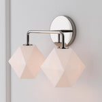 Load image into Gallery viewer, Talvior Faceted Glass Wall Sconce – Modern Style Bathroom or Hallway Accent Light