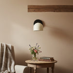 Load image into Gallery viewer, Metio Dome Industrial Modern Wall Sconce – Soft Ambient Light for Hallways