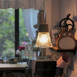 Bild in Gallery-Viewer laden, Nordische Hanfseil Glas Pendelleuchte