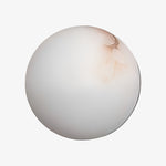 Charger l'image dans la visionneuse de galerie, Applique Murale Globe en Pierre Naturelle Élégante OrbisMuse - Lumière Minimaliste pour Couloirs