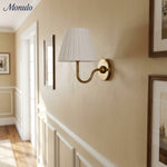 Load image into Gallery viewer, Luvora Fabric Shade Wall Sconce with Drum Shade - Classic Pleated Sconce Light