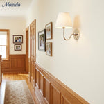 Load image into Gallery viewer, Luvora Fabric Shade Wall Sconce with Drum Shade - Classic Pleated Sconce Light