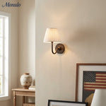 Load image into Gallery viewer, Luvora Fabric Shade Wall Sconce with Drum Shade - Classic Pleated Sconce Light