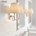 Load image into Gallery viewer, Luvora Fabric Shade Wall Sconce with Drum Shade - Classic Pleated Sconce Light