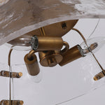 Load image into Gallery viewer, Rustic Industrial Clear Glass Semi Flush Ceiling Light for Kitchen and Living Room