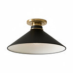 Cargar imagen en el visor de la Galería, Aurenza Modern Industrial Flush Mount: Elegante lámpara de techo para interiores residenciales