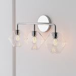 Load image into Gallery viewer, Talvior Faceted Glass Wall Sconce – Modern Style Bathroom or Hallway Accent Light