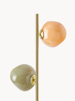 Charger l'image dans la visionneuse de galerie, Lampadaire lumineux Coloria Orb Opal – Lampadaire minimaliste moderne en verre et métal pour salon