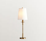 Bild in Gallery-Viewer laden, Rowan Leinen Bügeleisen Tischlampe - Elegante traditionelle Nachttischbeleuchtung