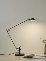 Bild in Gallery-Viewer laden, Verstellbare Schwarze Büroarbeitslampe