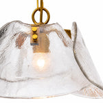 Bild in Gallery-Viewer laden, Brass and Clear Glass Dome Pendant Light