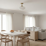 Bild in Gallery-Viewer laden, Nalaviro Runde Deckenleuchte - Moderne Glasleuchte für Schlafzimmer