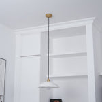 Load image into Gallery viewer, Alabaster Dome Pendant Light