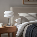 Charger l'image dans la visionneuse de galerie, Lampe de table Glasentro Bauhaus Design géométrique en verre Accent moderne pour salon N12