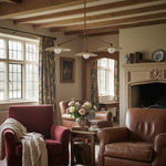 Cargar imagen en el visor de la Galería, Lámpara de araña Curva Metal de arco de metal sólido – Lámpara colgante de estilo industrial-moderno para comedor