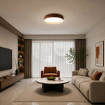 Bild in Gallery-Viewer laden, Wabi-Sabi Wood Color LED Flush Mount Ceiling Light