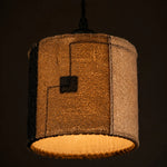 Bild in Gallery-Viewer laden, Natural Loofah Woven Pendant Lamp Wabi Sabi Patchwork Hanging Light