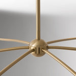 Load image into Gallery viewer, Fibura Linear Fabric Chandelier - Modern Brass Linear Chandelier