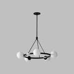 Load image into Gallery viewer, Brelia Modern Round Chandelier - Glass Globe Design For Modern Home