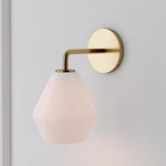 Load image into Gallery viewer, Merin Sculptural Glass Wall Lamp – Geometric Modern Wall Sconce for Bedrooms & Hallways