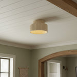 Bild in Gallery-Viewer laden, Tierna Schalen-Deckenleuchte zum Einbau - Sanfte skulpturale nordische Form für den Eingangsbereich