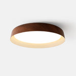 Bild in Gallery-Viewer laden, Wabi-Sabi Wood Color LED Flush Mount Ceiling Light