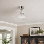 Charger l'image dans la visionneuse de galerie, Kallera Magnolia Ceiling Light – Gradient Design Lampshade for Bedroom and Hallway