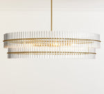 Load image into Gallery viewer, Lumora Crystal Pendant Light – Modern Crystal Glass Chandelier Style