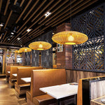 Load image into Gallery viewer, Treasure of the Dawn Bamboo Rattan Pendant Light