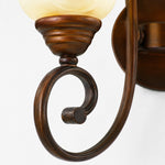 Charger l'image dans la visionneuse de galerie, Curved bronze-tone metal arm detail