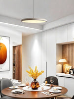 Load image into Gallery viewer, Macaron Pendant Light – Slim Metal Saucer Fixture