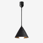 Cargar imagen en el visor de la Galería, Cratera Black Travertine Stone Pendant Light