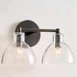 Load image into Gallery viewer, Glavira Recycled Glass Wall Sconce - Modern Bathroom Vanity Light