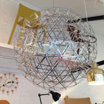Load image into Gallery viewer, Silver Spark Ball Pendant Light