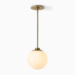 Load image into Gallery viewer, Rivolence Clean-Line Round Glass Pendant — Elegant Ambient Light for Home or Café Interiors
