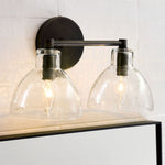 Load image into Gallery viewer, Glavira Recycled Glass Wall Sconce - Modern Bathroom Vanity Light