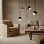 Charger l'image dans la visionneuse de galerie, Lampe suspendue moderne réglable minimaliste Axiomorna - Luminaire LED élégant pour tout espace N02