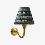 Load image into Gallery viewer, Cottaloy Vintage Fabric Curved Arm Wall Lamp for Living Room or Bedroom