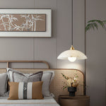 Load image into Gallery viewer, Alabaster Dome Pendant Light