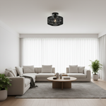 Load image into Gallery viewer, Woven Lantern Boho Radiance Rattan Ceiling Light